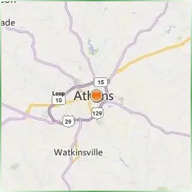 University of Georgia Location Map University of Georgia Location Map