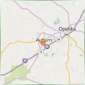 Auburn University Location Map Auburn University Location Map